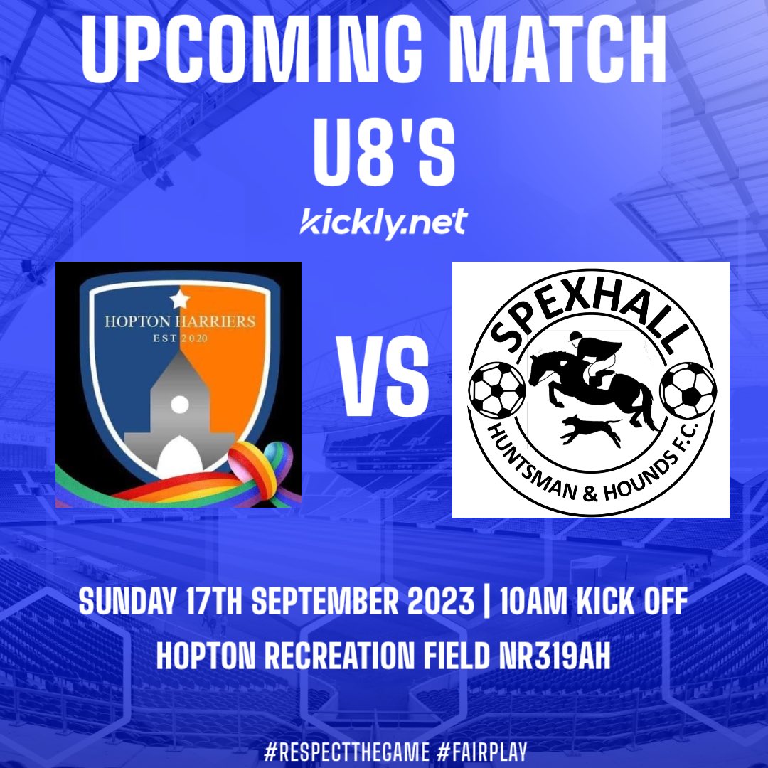🗓️UPCOMING MATCHES THIS WEEKEND🗓️

1st team are away vs <a href="/MWFC_/">Mutford and Wrentham Football Club</a> Reserves

Reserves are at home vs <a href="/WAVENEYOFFICIAL/">Waveney FC</a> A

Under 8’s are away to <a href="/HoptonHarriers/">Hopton Harriers F.C.</a> 

UP THE SPEX 💙🤍