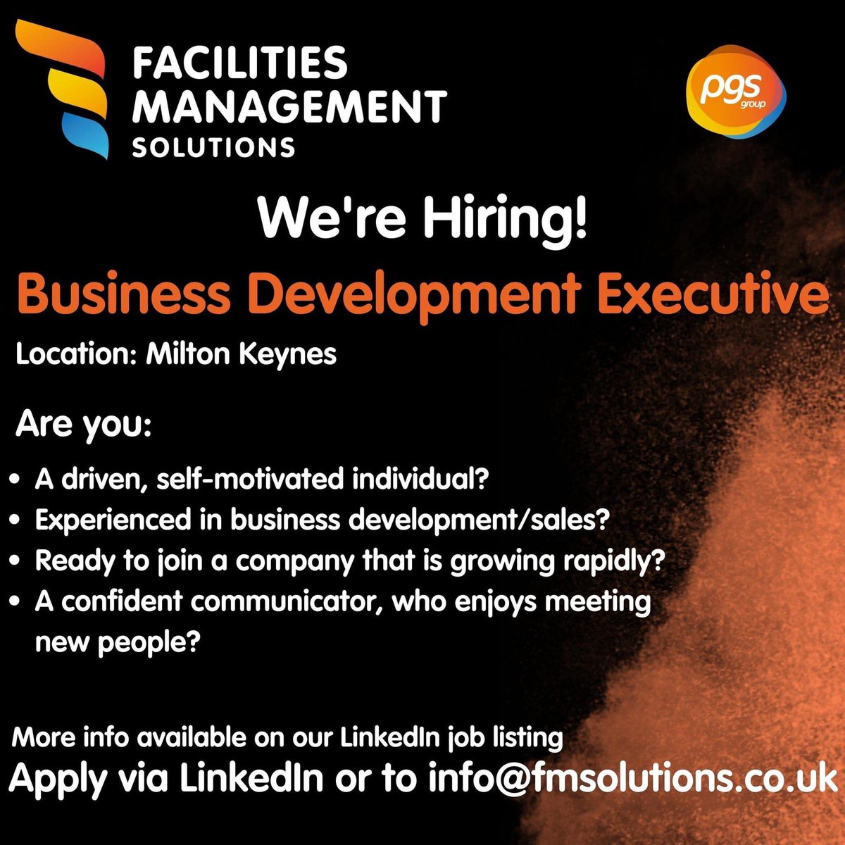 We're #Hiring!

At Facilities Management Solutions, we are looking for a self-motivated, sales-driven Business Development Executive to join our team.

If that sounds like you, check out the listing here: linkedin.com/jobs/view/3702… 👈

#WereHiring #MKJobs #JobsMK #MiltonKeynesJobs