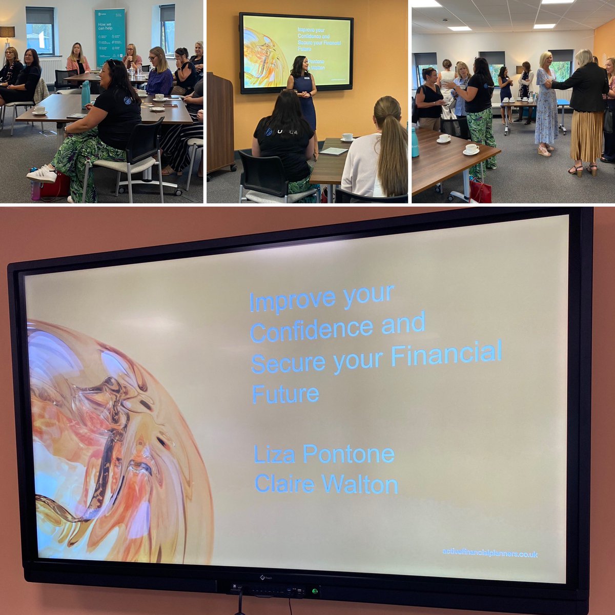 It’s a full house this morning as we welcome back friends old and new 🙌🏻 Our @LizaPActive and Claire Walton @leadersaremad team up to share their exceptional knowledge, helping to ‘Improve your confidence and secure your financial future’ #TheClearAdvantage #FinancialPlanning