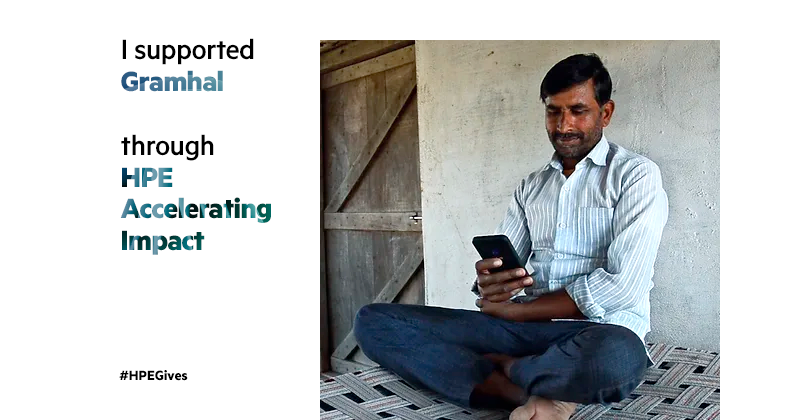 I supported @gramhal through HPE Accelerating Impact #HPEGives hpe.to/6019PNkt9