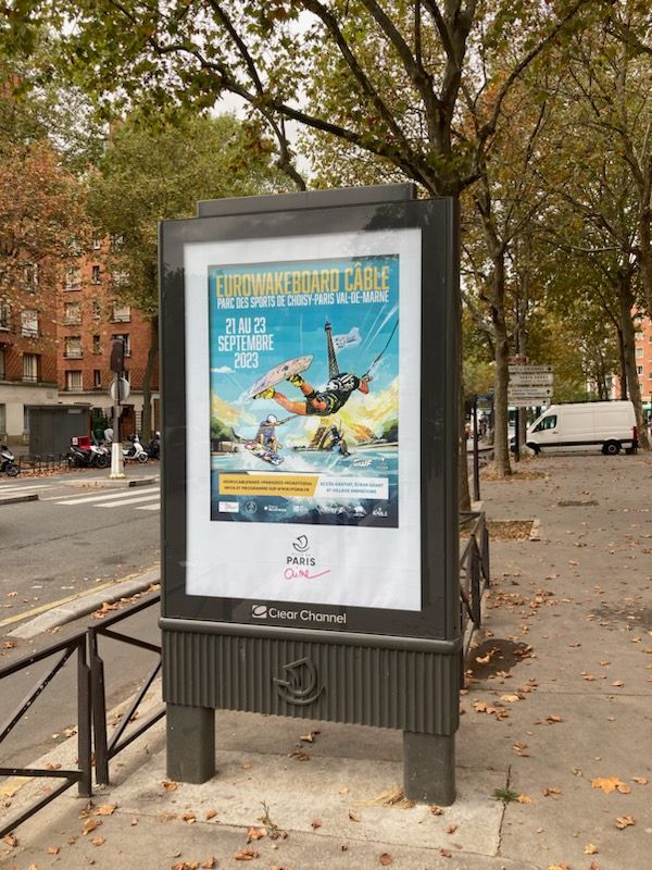 Patrice MARTIN (@patricemartin12) on Twitter photo #EuroCableWake J-8
Les Championnats d'Europe de #Wakeboard Cable s'affichent partout dans <a href="/Paris/">Paris</a>
RDV du 21 au 23 septembre prochains au <a href="/lekabletk/">Le Kable</a> au cœur du Parc des Sports de Choisy - Paris - Val-de-Marne
#FranceWakeboard #IWWFEurope
<a href="/PierreRabadan/">Pierre Rabadan</a> <a href="/karampatrick/">Patrick Karam</a> <a href="/Ocapitanio94/">Olivier Capitanio</a> #EuroCableWake J-8
Les Championnats d'Europe de #Wakeboard Cable s'affichent partout dans <a href="/Paris/">Paris</a>
RDV du 21 au 23 septembre prochains au <a href="/lekabletk/">Le Kable</a> au cœur du Parc des Sports de Choisy - Paris - Val-de-Marne
#FranceWakeboard #IWWFEurope
<a href="/PierreRabadan/">Pierre Rabadan</a> <a href="/karampatrick/">Patrick Karam</a> <a href="/Ocapitanio94/">Olivier Capitanio</a>