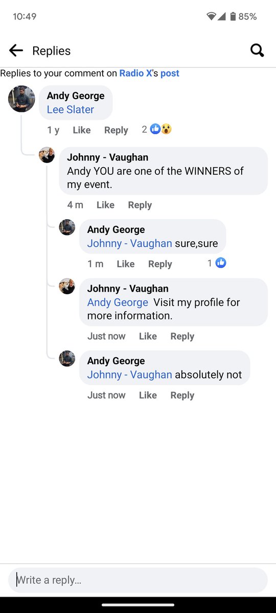 Andy1George's tweet photo. @Johnnyvaughan why you trying to scam me Teej??! https://t.co/tahXYFLG8J