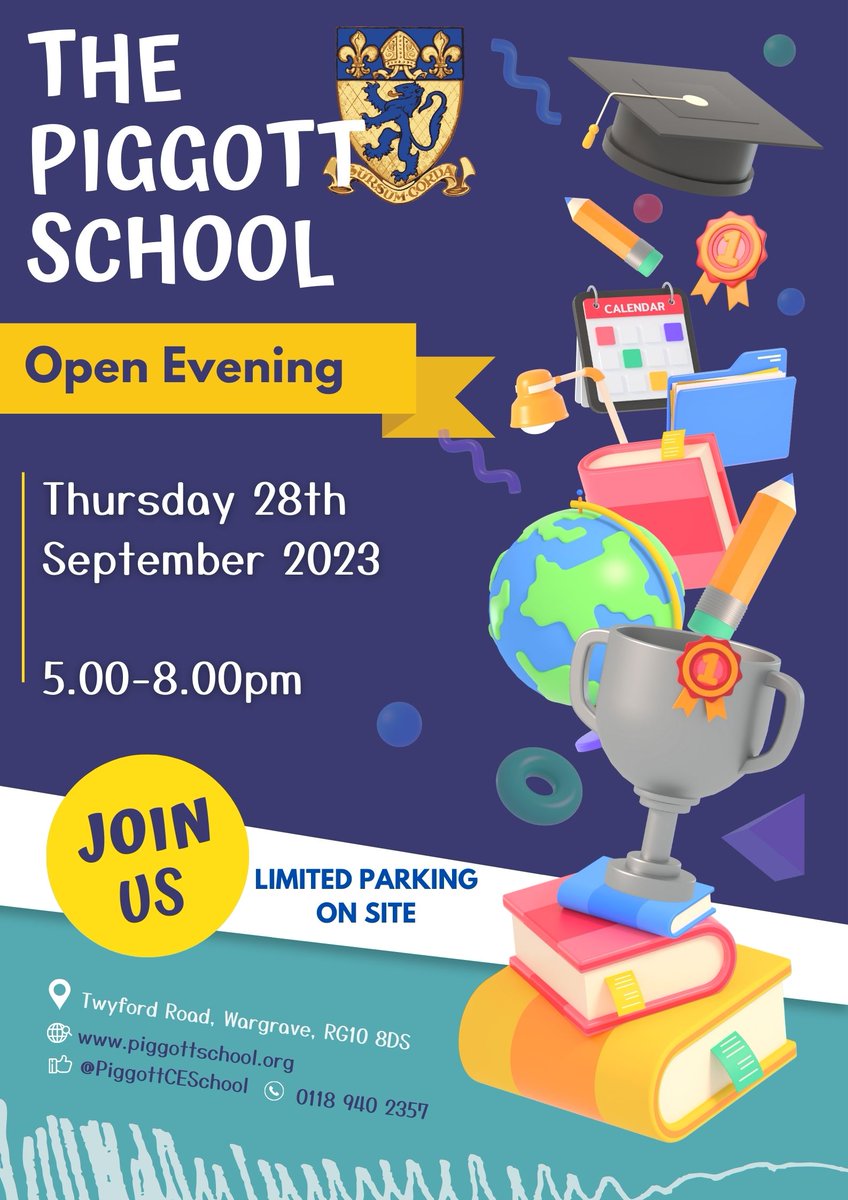 Come and join us for our Open Evening on Thursday 28th September  5.00-8.00pm.