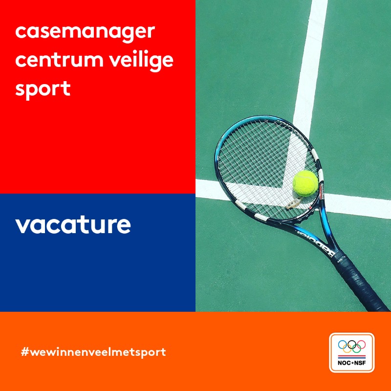 nocnsf's tweet photo. Als casemanager Centrum Veilige Sport Nederland werk je actief mee aan een veilig sport klimaat.

#wewinnenveelmetsport | #vacature