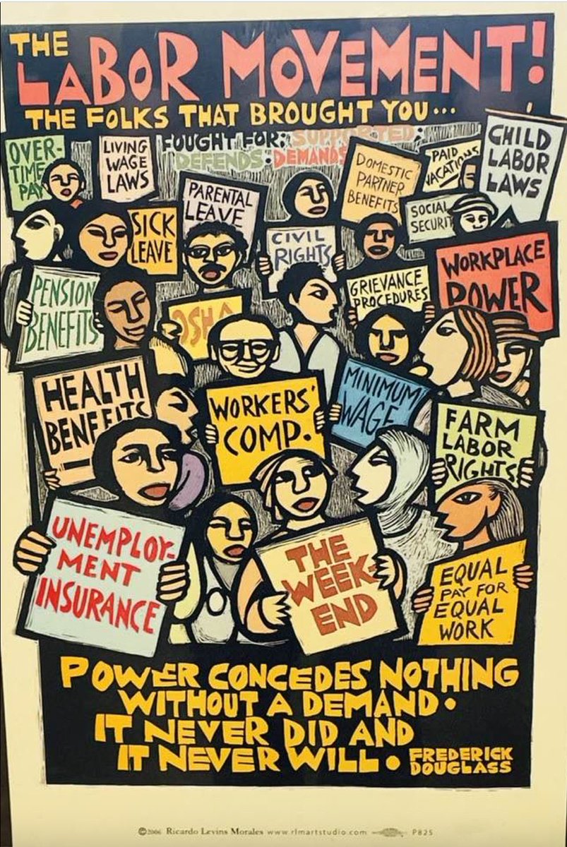 #StrikeWave #Labor #Strike #Union #UnionLabor #LaborUnion  #WorkingFamilies #LaborMovement 
 Artist- Ricardo Levins Morales 
rlmartstudio.com