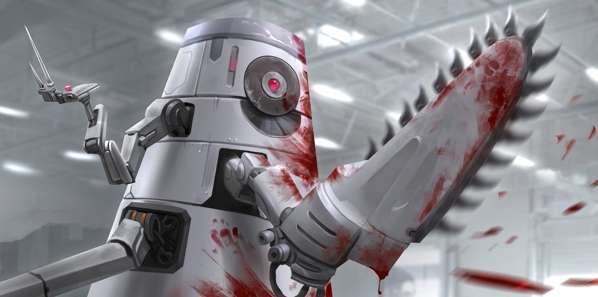 MongoosePub's tweet photo. The Bots of Alpha Complex are designed to serve the needs of every loyal Citizen without question, complaint or cynical interpretation of commands.
Truly, they are a Troubleshooter's best friend.
#ttrpg #Paranoia #TheComputer #AlphaComplex https://t.co/sTgdNImq9V