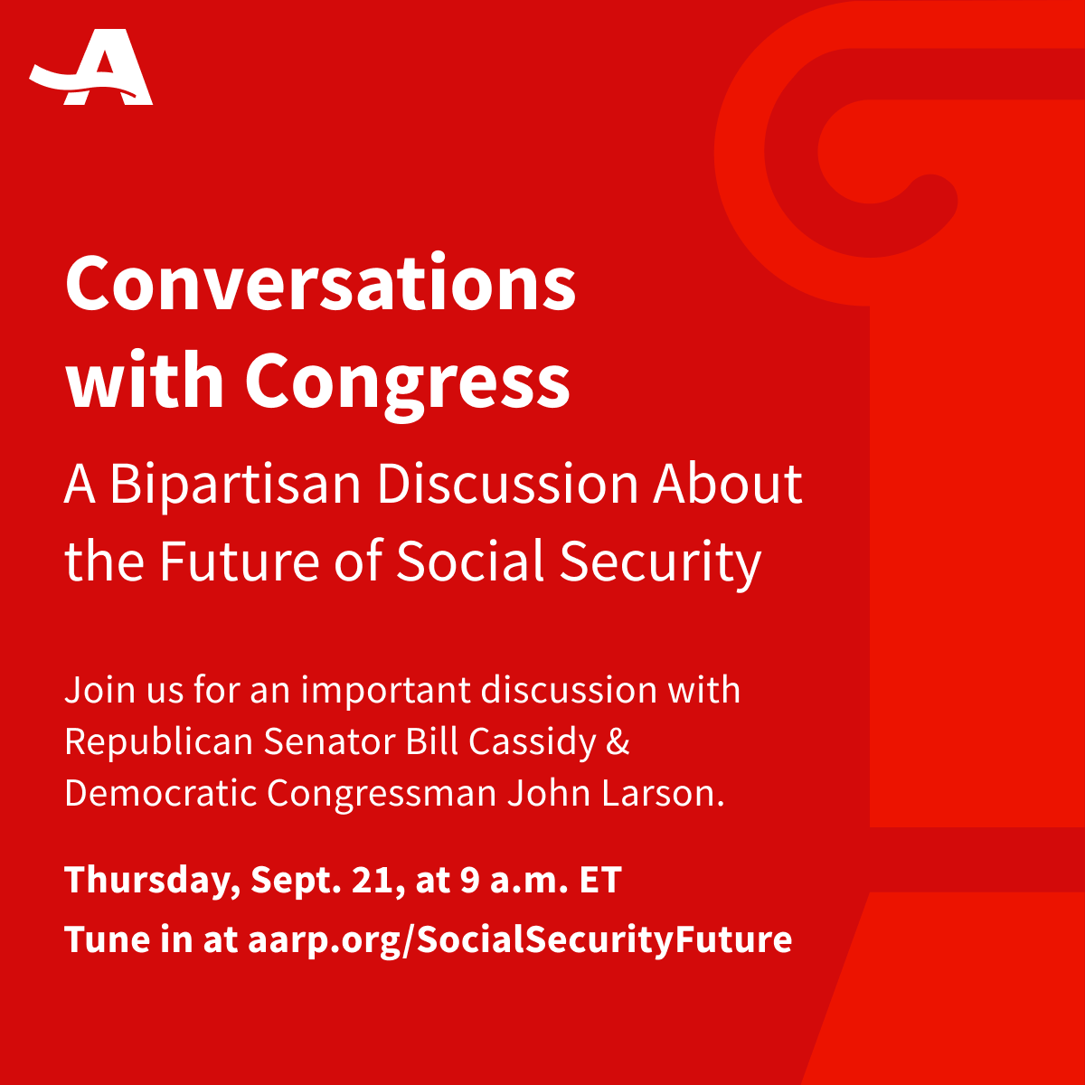 How can we protect Social Security, so Americans get the money they've earned?
Join us for Conversations with Congress: A Bipartisan Discussion About the Future of Social Security moderated by Lisa DesJardin from PBS <a href="/NewsHour/">PBS News</a>. Tune in: spr.ly/6019PN5Jl #SocialSecurity