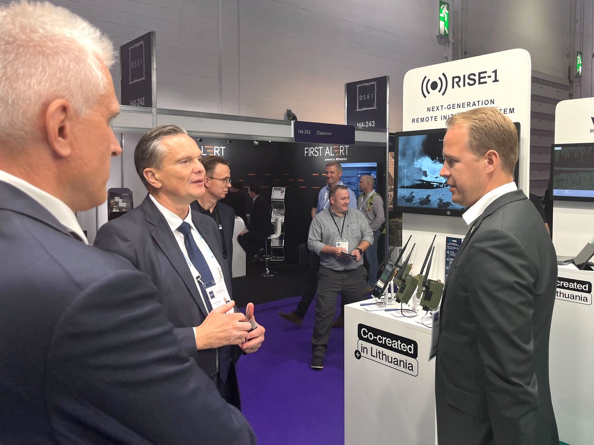 RSIEurope's tweet photo. Hello from the DSEI 2023! RSI Europe team is ready to welcome you at the ExCeL London, Lithuania stand, Hall 4, booth H4-240. 
👉 To arrange a meeting at DSEI, contact us by filling the form: https://t.co/TeLz4vS1jV
We look forward to hosting you on our stand!

#DSEI23 #Defense https://t.co/Eodqm3zPik