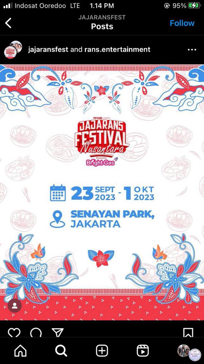 nctzenbase's tweet photo. 🫶 ktar ktir nanti pas smtown jakarta di gbk barengan event2 lain 😭 hati2 sama barang bawaan kalian 🥹 kayaknya bakalan muacet puoool ini 😭 ada jajarans juga,, anak sm kesana ga yah 😀😀😀 https://t.co/F0UhN9Svkg