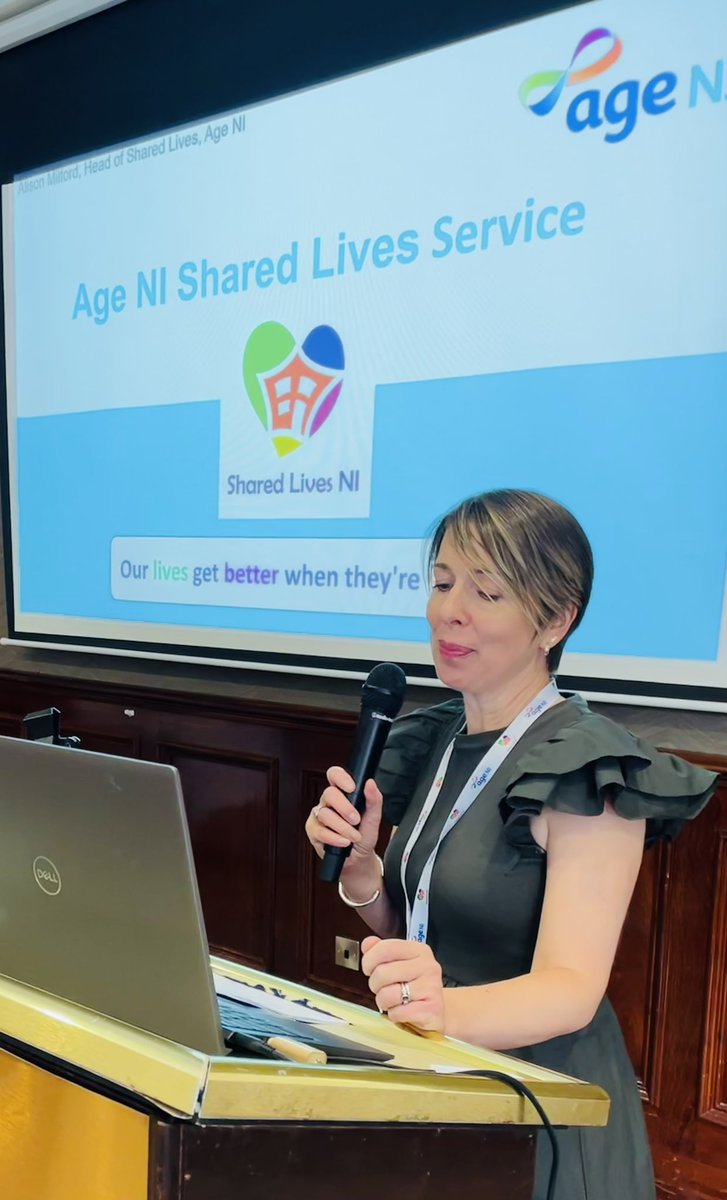 Alison Milford, Head of Shared Lives, Age NI gave the audience an insight into what #SharedLivesNI is all about - the benefits for older people and how Shared Lives Carers will make a positive contribution to the lives of older people.