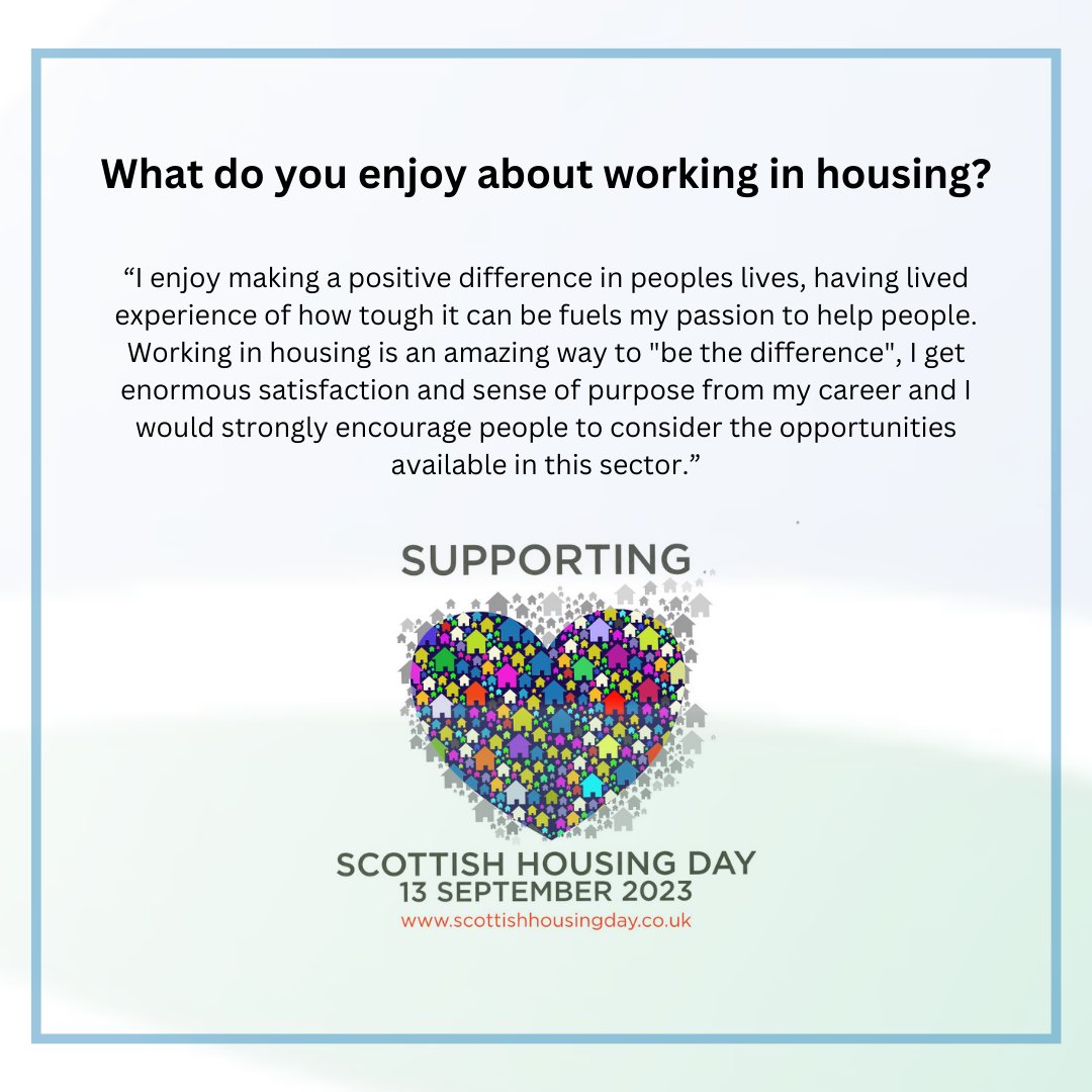 AlmondHousing's tweet photo. To celebrate #ScottishHousingDay we've asked our colleagues what they enjoy about working in housing. Find out more below and join us in celebrating a career in housing! https://t.co/5loUXB0BtL