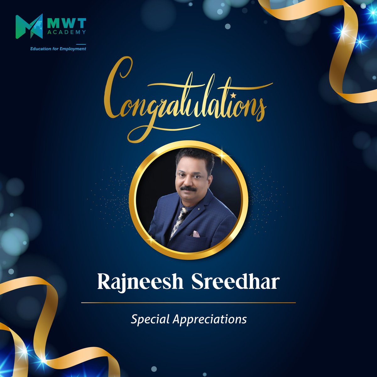 mwtglobalacdemy's tweet image. A big shoutout to Rajneesh Sreedhar, the guiding force behind our business growth! 🚀✨ 

His strategic vision has led us to new heights. 👏 

#mwtacademy #BusinessGrowth #RajneeshSreedhar #VisionaryLeader #onamcelebration