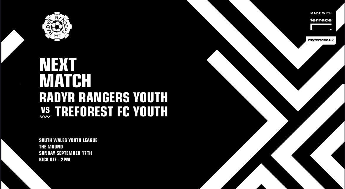 Two games this weekend at The Mound as our seniors take on @GlamorganAFC and our youth welcome <a href="/TreforestFC/">Treforest FC</a> come on down and support the boys ⚫️⚪️⚫️ <a href="/RandMCCouncil/">Radyr & Morganstown Community Council</a> <a href="/RMHub/">Radyr & Morganstown Hub</a>