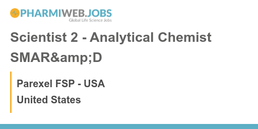 PharmaNewsUS's tweet image. Scientist 2 - Analytical Chemist SMAR&amp;amp;D
pharmiweb.jobs/job/1708806/sc…

 - United States
 - Competitive
- Parexel FSP - USA
#USPharma #USLifeScience #USBiotech #USClinicalResearch #PharmiWebUS