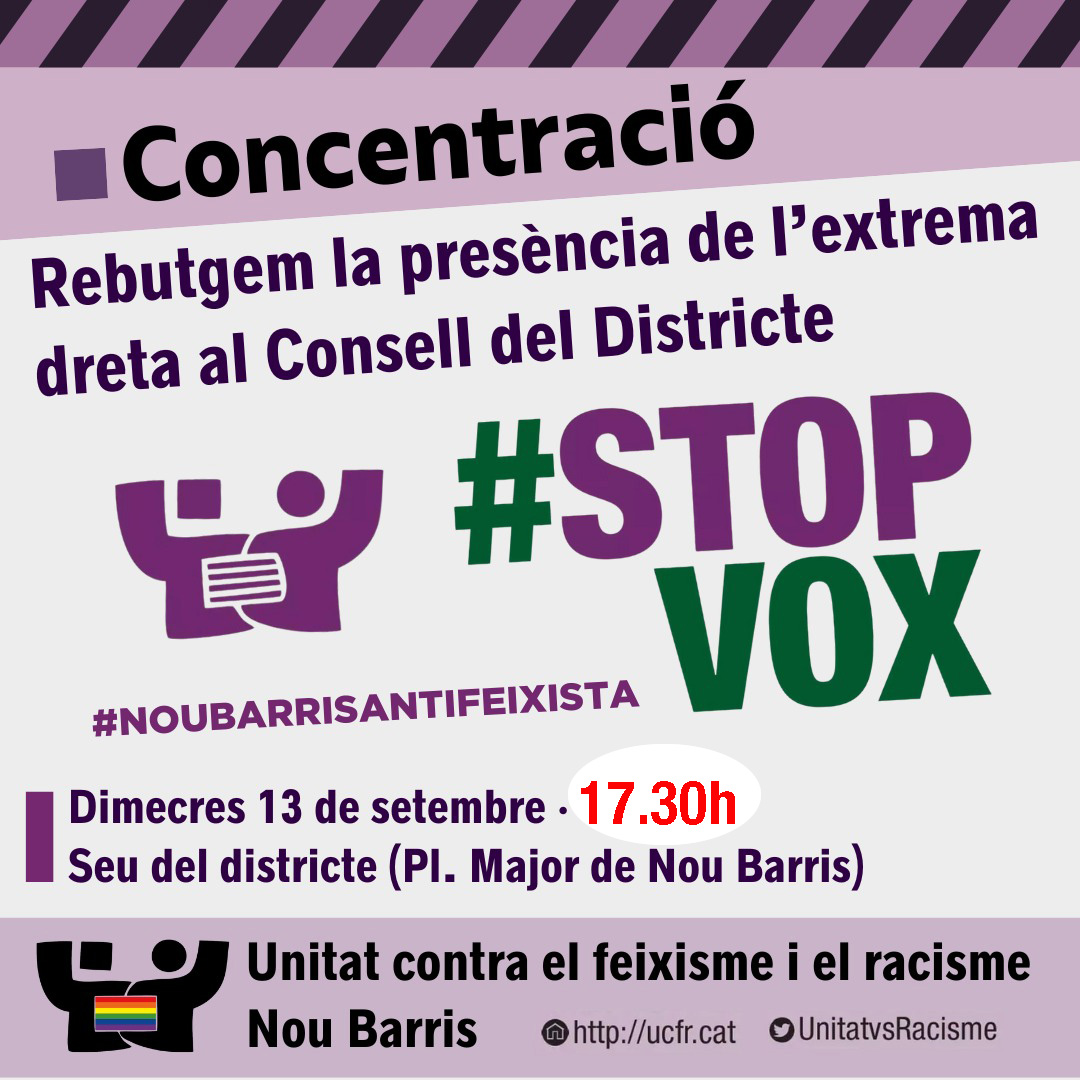 UCFR BCN #StopVOX tweet media