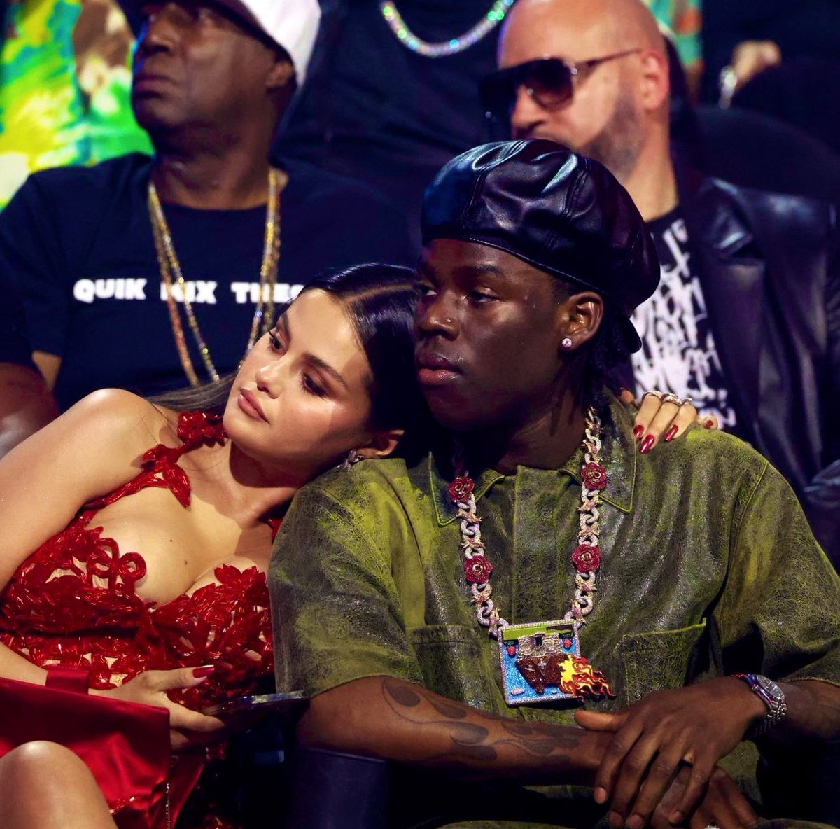 Popular Nigerian Singer Rema enjoying moments with Selena Gomez at the VMAs and it was adorable.