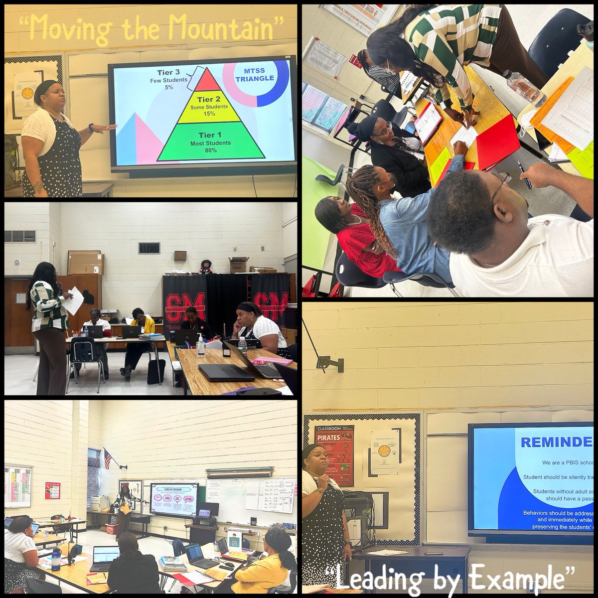 stonemountainES's tweet photo. Collaborative Planning for the win! Our proud principal @DrCharCovington and assistant principal Ms. Hendricks working together to “MoveTheMountain.” #BehaviorManagement #TargetingSuccess #Literacy #Numeracy #LearningContinuum #ProfessionalLearning @DeKalbSchools https://t.co/ZGxAfyQQEX