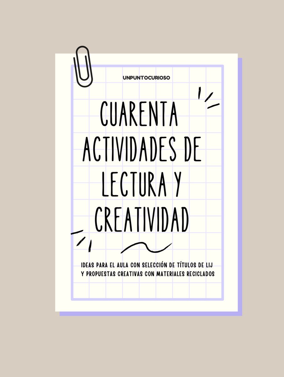 unpuntocurioso's tweet photo. ¡NOVEDADES!¡NOVEDADES! 
Hemos diseñado un manual con 40 ACTIVIDADES DE LECTURA Y CREATIVIDAD que podeís adquirir en la recién inaugurada tienda de nuestra web https://t.co/dxeI57MxbM

Un manual con ideas, sugerencias de lectura y videocuentos.+ info aquí https://t.co/w1wnhwhy7C https://t.co/uFk5apkLpT