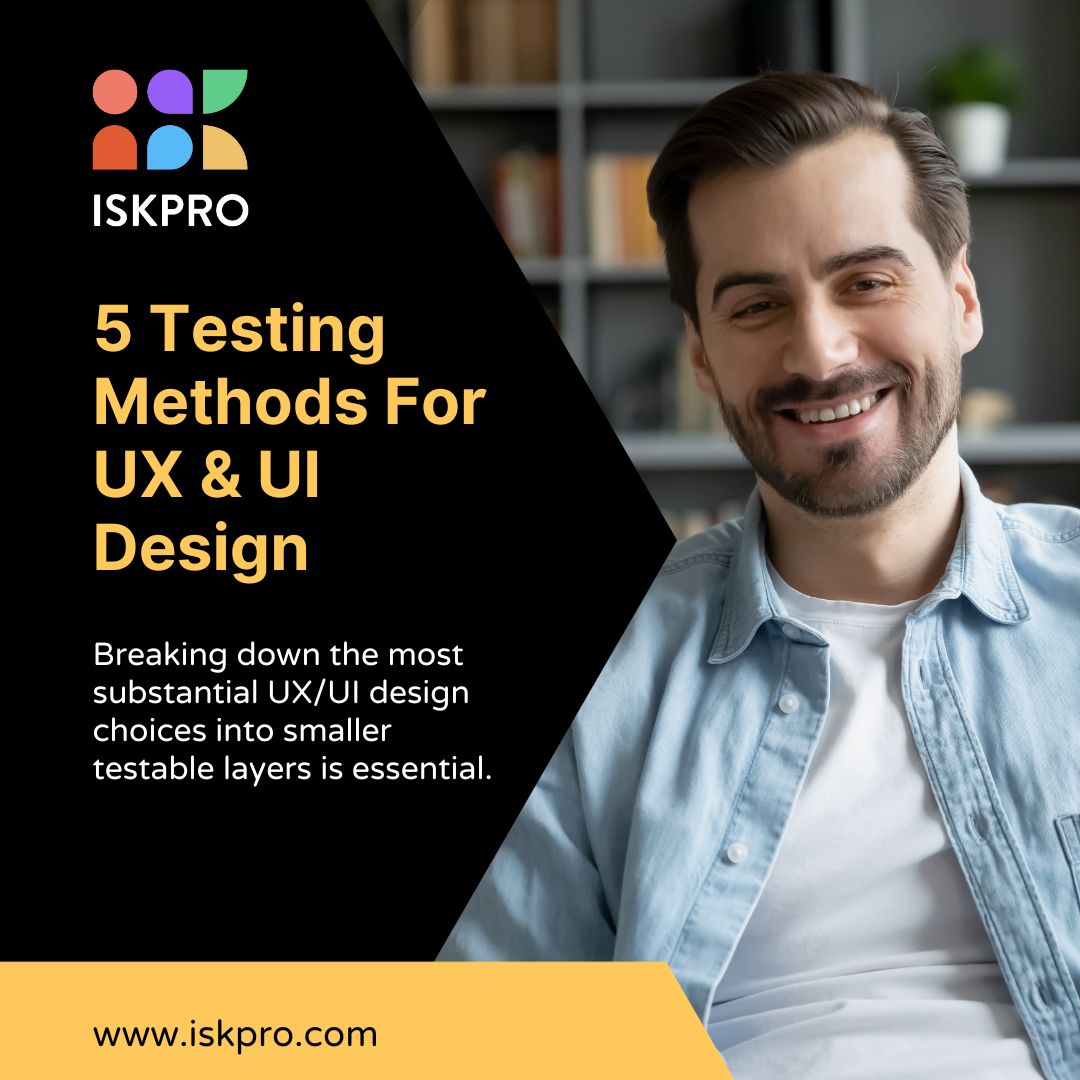 iskproinc's tweet image. 𝟓 𝐓𝐞𝐬𝐭𝐢𝐧𝐠 𝐌𝐞𝐭𝐡𝐨𝐝𝐬 𝐅𝐨𝐫 𝐔𝐗 &amp;amp; 𝐔𝐈 𝐃𝐞𝐬𝐢𝐠𝐧

1️⃣ Usability Testing
2️⃣ A/B Testing
3️⃣ Eye-Tracking Studies
4️⃣ Remote User Testing
5️⃣ Mobile Gestures Testing
Visit Our Website:-iskpro.com

#uxdesigntips
#uidesigning
#uiuxtesting
#uiuxtips
#IskPro