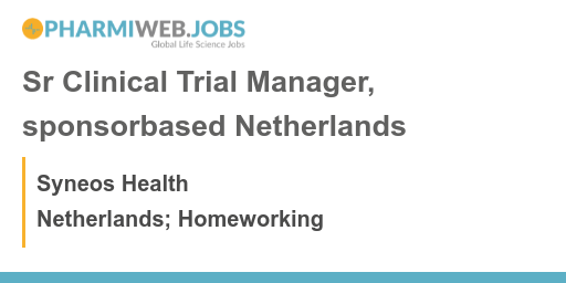 NEW JOB: Sr Clinical Trial Manager, sponsorbased Netherlands - 
pharmiweb.jobs/job/1708853/sr…
- Location: Home Working,Netherlands 
- Recruiter:Syneos Health
#lifesciencejobs #NetherlandsJobs #biotechjobs #PharmaJobs #clinicalresearchjobs #pharmiweb