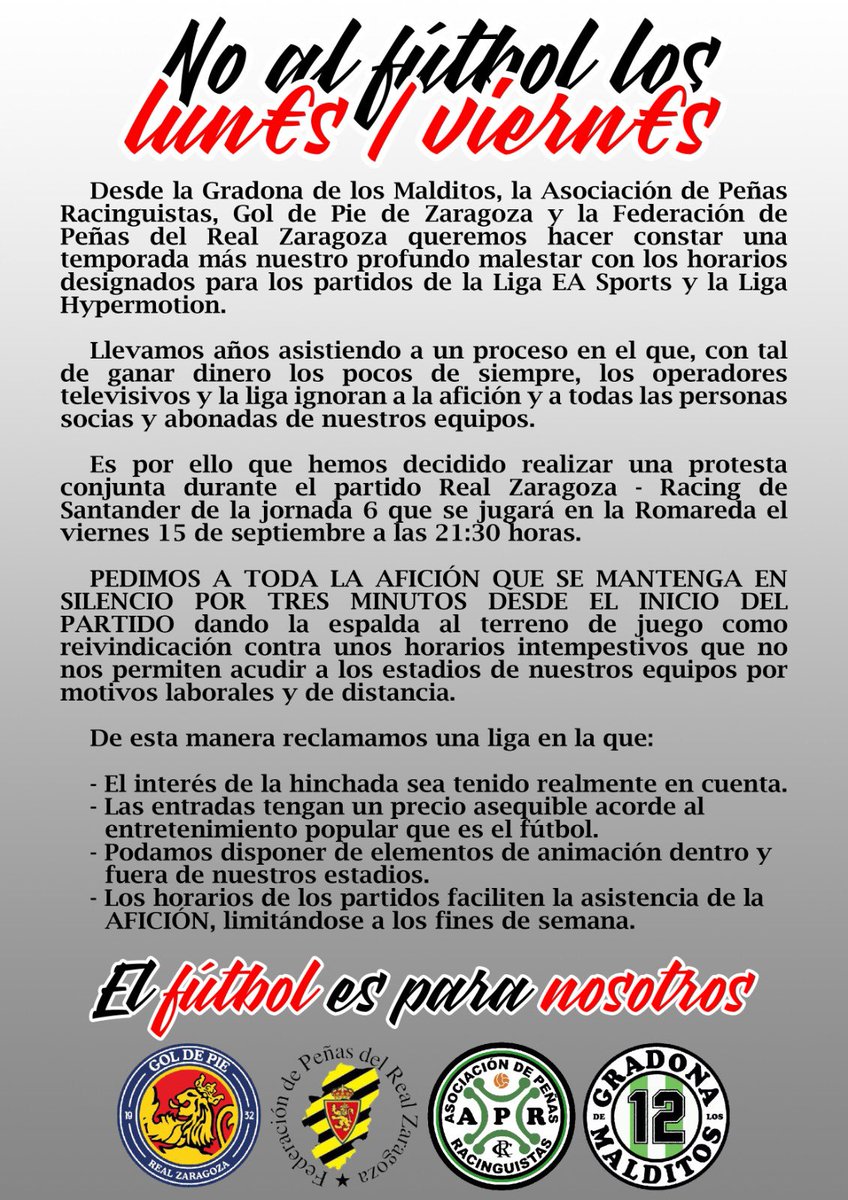 Gol de Pie Real Zaragoza tweet media