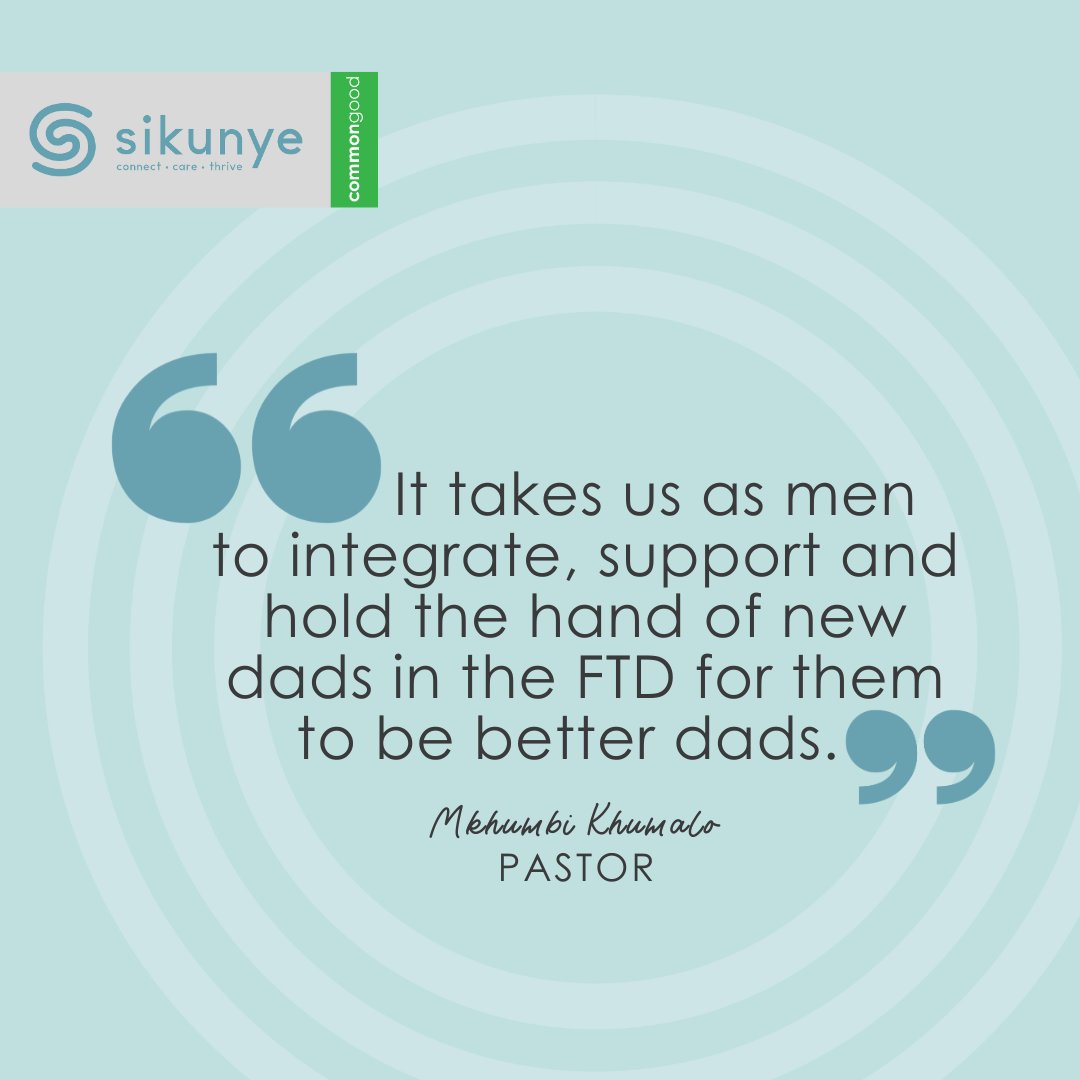 As men look to take on the role of a parent, it can be a daunting task, but it is also an exciting opportunity to shape a life &amp; share the love of being a parent. Follow our early life initiative, <a href="/sikunye/">sikunye</a> #BarriersToFatherhood for more on this topic of #Fatherhood.
