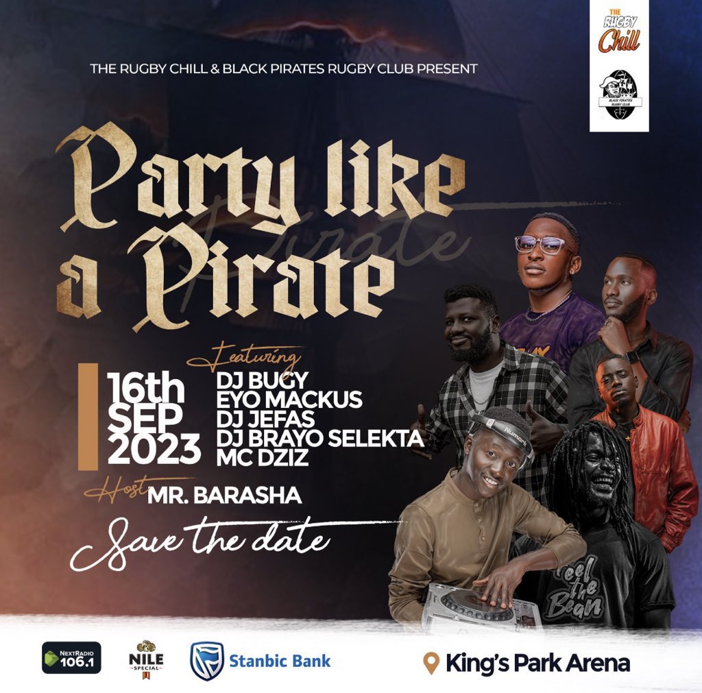 I’ll Be there. 😎 And you? 

#PartyLikeAPirate
#PiratesStrong
#RugbyChill
#StanbicPirates
