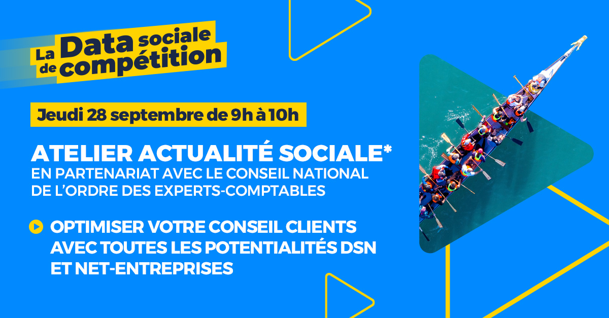 net_entreprises's tweet image. #CongrèsOEC | RDV le 28 septembre pour l&apos;atelier actualité sociale en partenariat avec le @CSOEC  !

Bien appréhender les potentialités de #NetEntreprises et de la DSN permet d’optimiser le conseil auprès des clients des cabinets d’expertise-comptable.

🔗 net-entreprises.fr/net-entreprise…