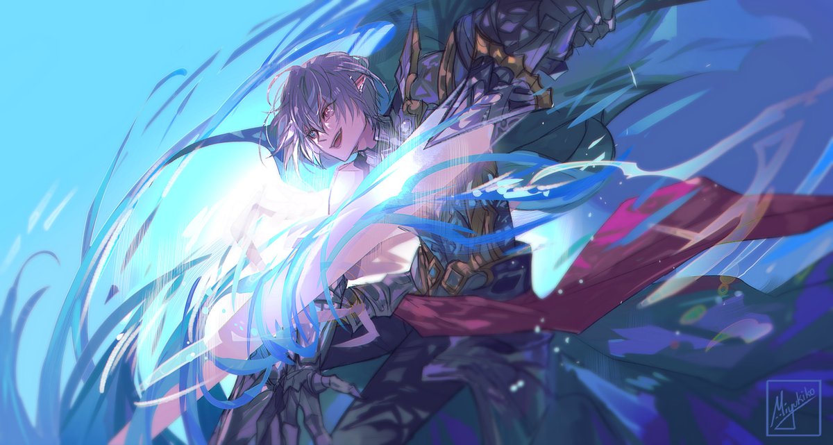 「[GBF] GRIMNIR!!!!! HE!!!! 」|ミユ ଘ(੭⌒ᴗര)੭✧ Vtuber comms / Doujima H52のイラスト