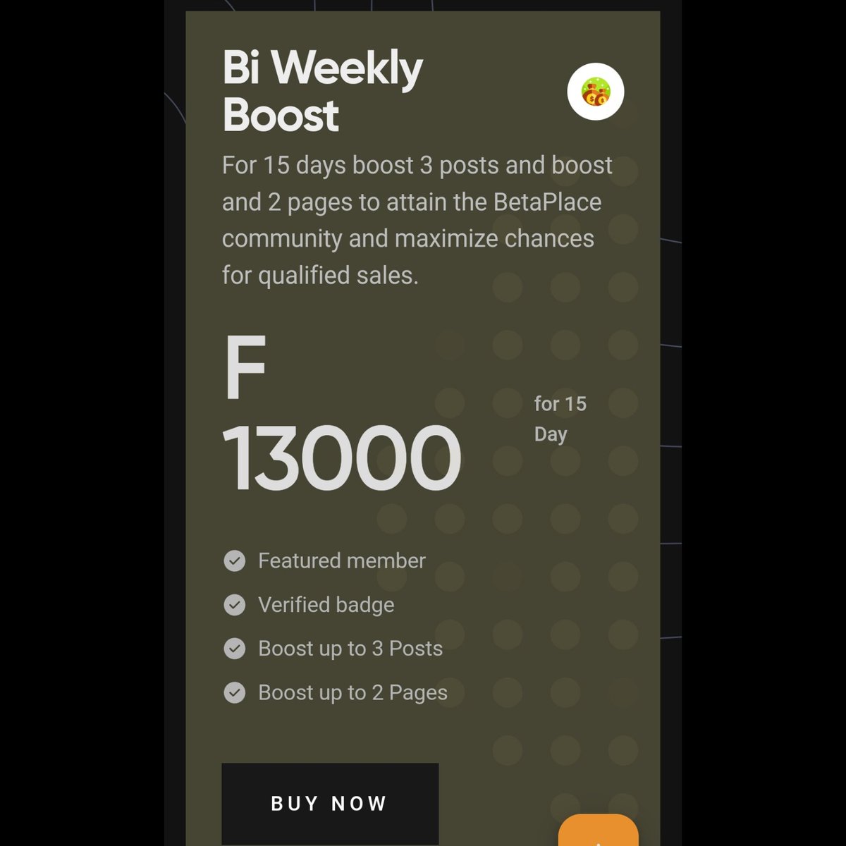 betaplaceapp's tweet photo. #BetaPipol you can now boost your posts on our #BetaPlaceApp to reach more people. Check out👇the different options.
Download #BetaPlaceApp here: https://t.co/mGfN9QdVsP https://t.co/MceLza7GyC