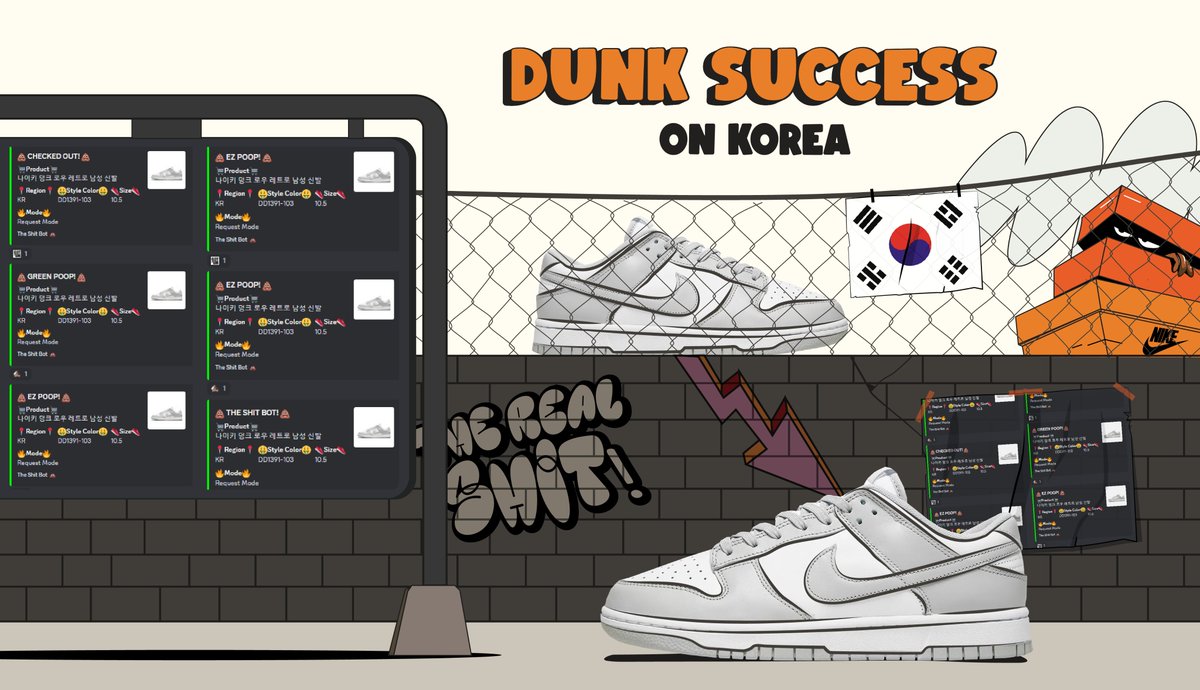 TSB serving Korean users the best performance and craziest results💩
Hundreds of pairs of Dunks casually copped with an unbeatable 75% user success rate🔥
Repost to join this shit!