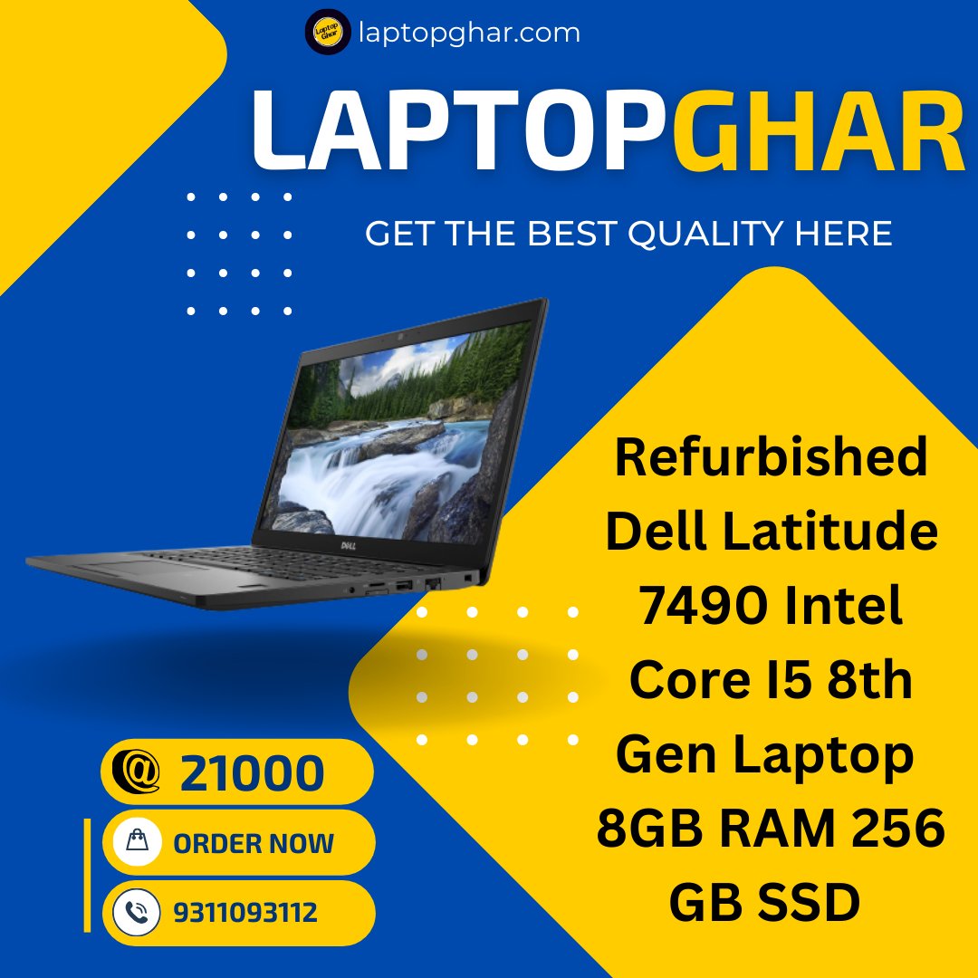 LaptopGhar's tweet photo. 🎊🎊 EXCITING DEAL ALERT 🎊🎊

💥💥🔥Want to sale💥💥🔥 
💻Dell latitude 7490
💻I5,8th Generation 
💻RAM 8GB
💻SSD 256GB
💻Integrated Intel HD Graphics
💻USB 3.2 Gen 1_USB 2.0_ HDMI
💻Wifi 6(802.11ax)_Bluetooth 5.1
💻Condition Good 
💻Limited Stock 
💻Attractive price 21000 https://t.co/uXdvFC0o51