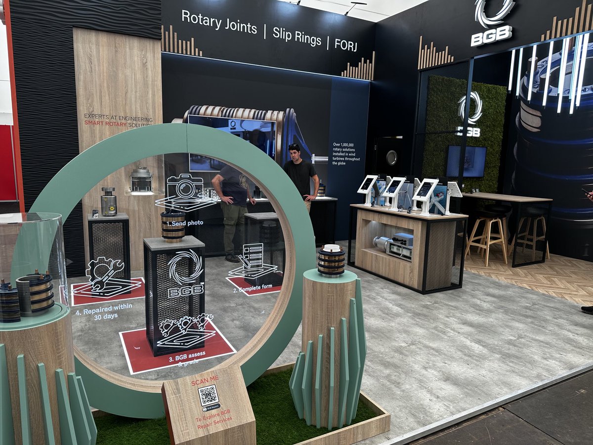 The ⁦BGB stand has had many compliments this week at ⁦<a href="/HUSUMWind/">HUSUM WIND</a>⁩ thank you ⁦<a href="/RHDisplays/">RH Displays & Exhib</a>⁩ as always for your brilliant work #showstands #windenergy