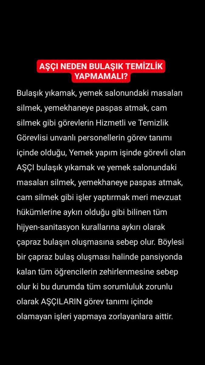 KamuAscilar's tweet photo. Bu ve bir çok yazıda yetkili kurumlardan gelen yazılarda açık ve net bir şekilde temizlik ve bulaşık işleri temizlik personeline ve hizmetli kadrosuna aittir.@mebiscihaber yazan adam  seni şiddetle kınıyoruz. @tcmeb  @Yusuf__Tekin https://t.co/mYKx6qEZ4U