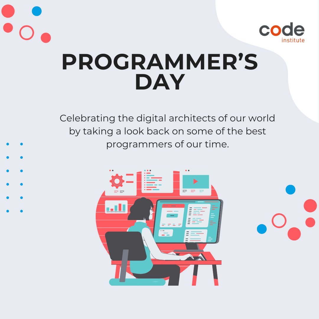 codeinstitute's tweet image. 🌐 Celebrating the digital architects of our world on #WorldProgrammersDay! 💻✨
Here's to the lines of code that power innovation, the algorithms that shape our future, and the dedicated minds behind it all.
#CodeCrafters #CodingHeroes #InnovationUnleashed #codeinstitute