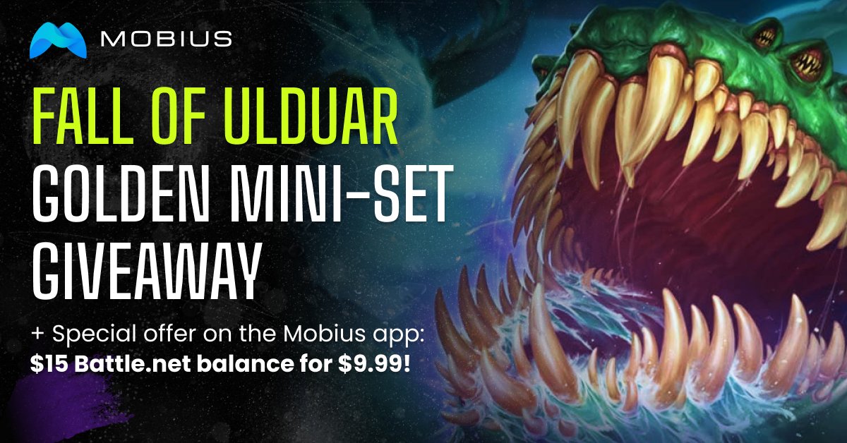 GIVEAWAY TIME grâce à <a href="/PlayMobius/">Mobius</a> 😍

Tentez de gagner un mini-set DORE "La chute d’Ulduar" :

- Follow <a href="/PlayMobius/">Mobius</a> 
- RT
- DL Mobius (si c pas déjà fait) playmobius.co/ForDaKing
- Commentez ce tweet avec votre tag discord

TAS le 16 septembre à 20h

Bonne chance à tous! 🤞