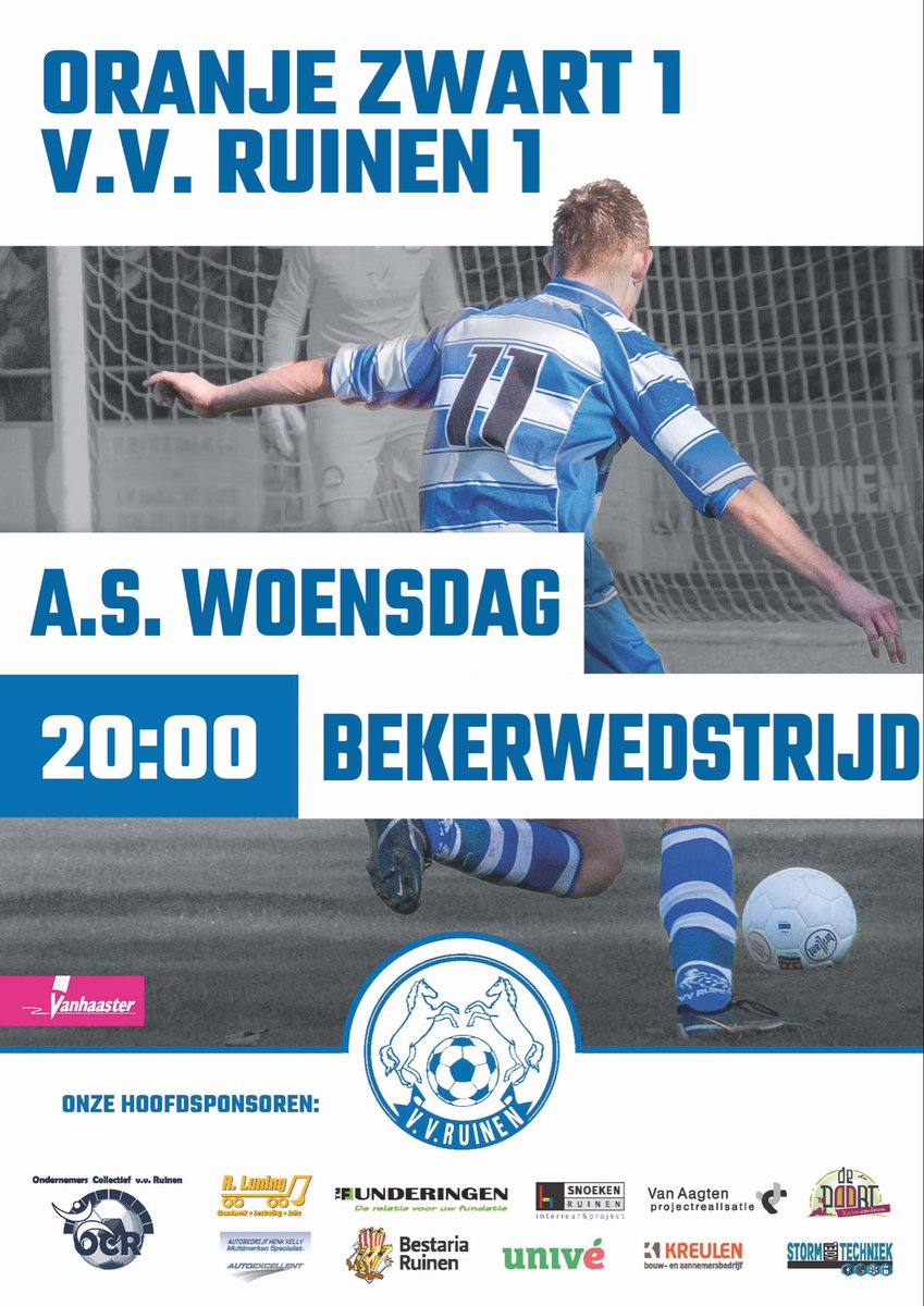 Na de 5-1 overwinning afgelopen zondag tegen sv Olyphia staat vanavond een uitwedstrijd in Wanneperveen op het programma 😃.