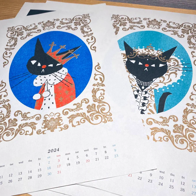10月11日から大阪のranbuさん( )で個展をするのですが、個展会場で2024カレンダーを先行販売します!!個展の詳細はまた改めてSNSでお知らせしていきます!よろしくお願いします 