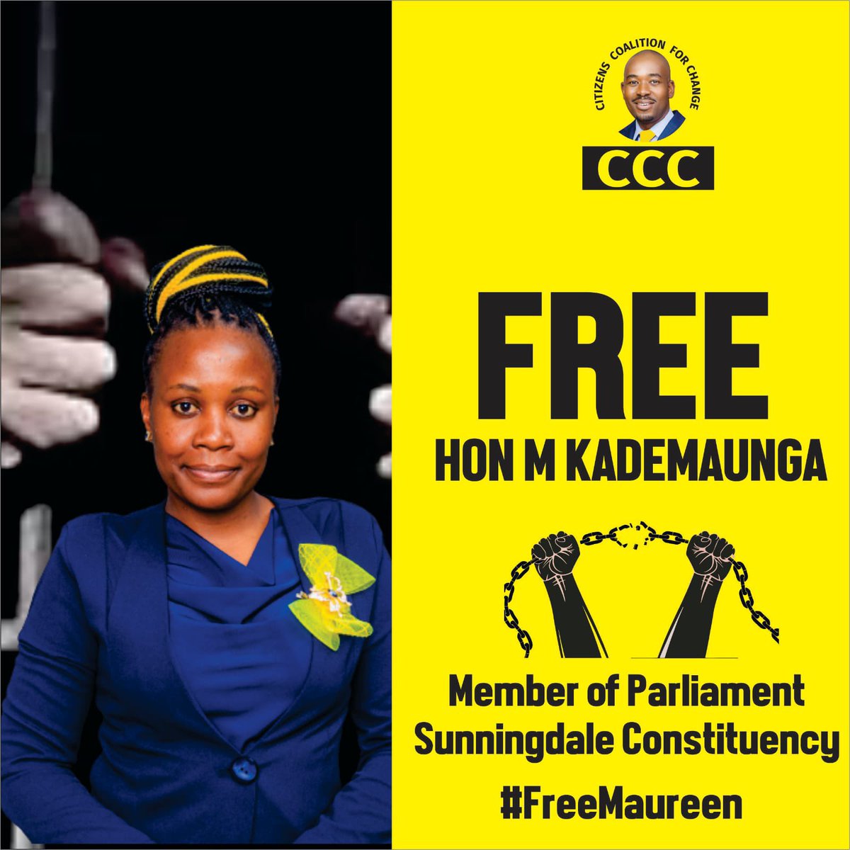 CCCZimbabwe's tweet photo. #FreeMaureen #FreeClayd https://t.co/I44OsJC82b