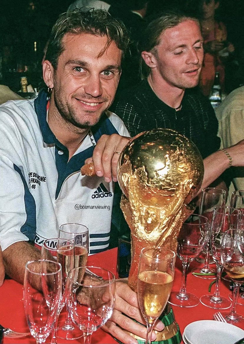Lionel Charbonnier and Emmanuel Petit relaxing and enjoying themselves after winning The World Cup in 1998 🇫🇷 #FiersdetreBleus #France98 #WorldCup