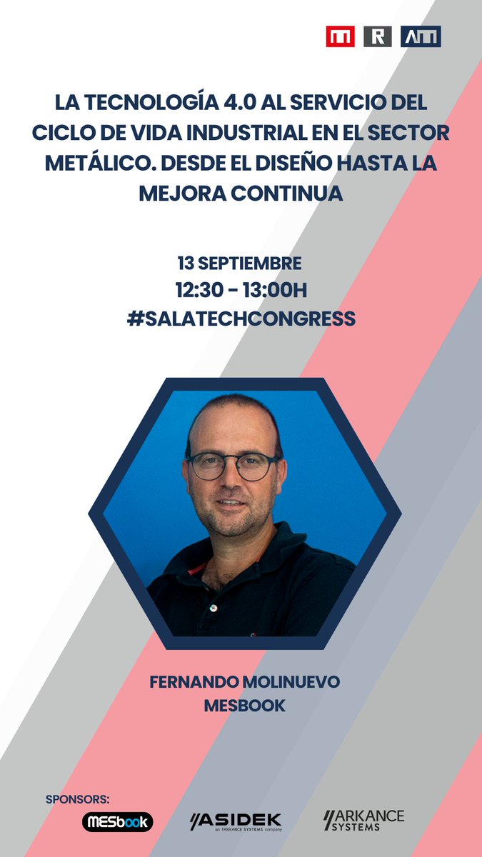 AdvManufactES's tweet image. Ya empieza la ponencia de nuestro sponsor de sala #TechCongress4.0 @MESbook_,  La tecnología 4.0 al servicio del ciclo de vida industrial en el sector metálico. Desde el diseño hasta la mejora continua, acércate al congreso! #AMB23 #MetalBarcelona  #RobomaticaBarcelona #AMB