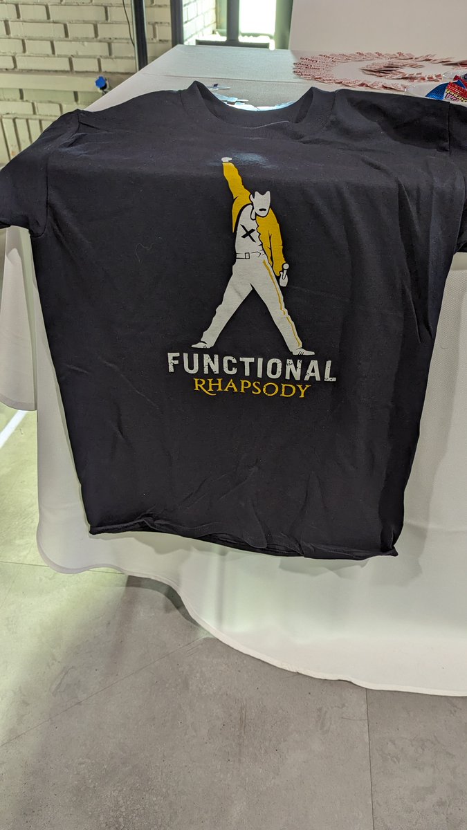 scaladays's tweet photo. Our organizing hosts, @XebiaFunctional are slinging swag, giving away Moet &amp; Chandon champagne (enter to win), guitar pics, stickers, and our Functional Rhapsody and Ramonads shirts at their booth! 

Also, ask about their new #GenAi OS library, @xef_ai!

#ScalaDays https://t.co/qpdFdvVXfs