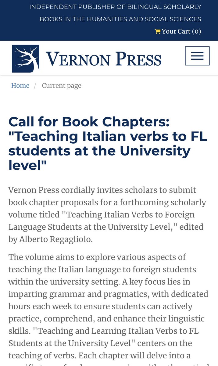 Aselit5's tweet photo. È aperta la Call per i capitoli del volume
🔸 Teaching Italian verbs to FL students at the University level
Potete mandare le vostre proposte fino al 12 dicembre.
Più info:
https://t.co/BX1wEqgEMs
#siamoaselit #linguaitaliana #italianoLS https://t.co/7Tbi7T87a6