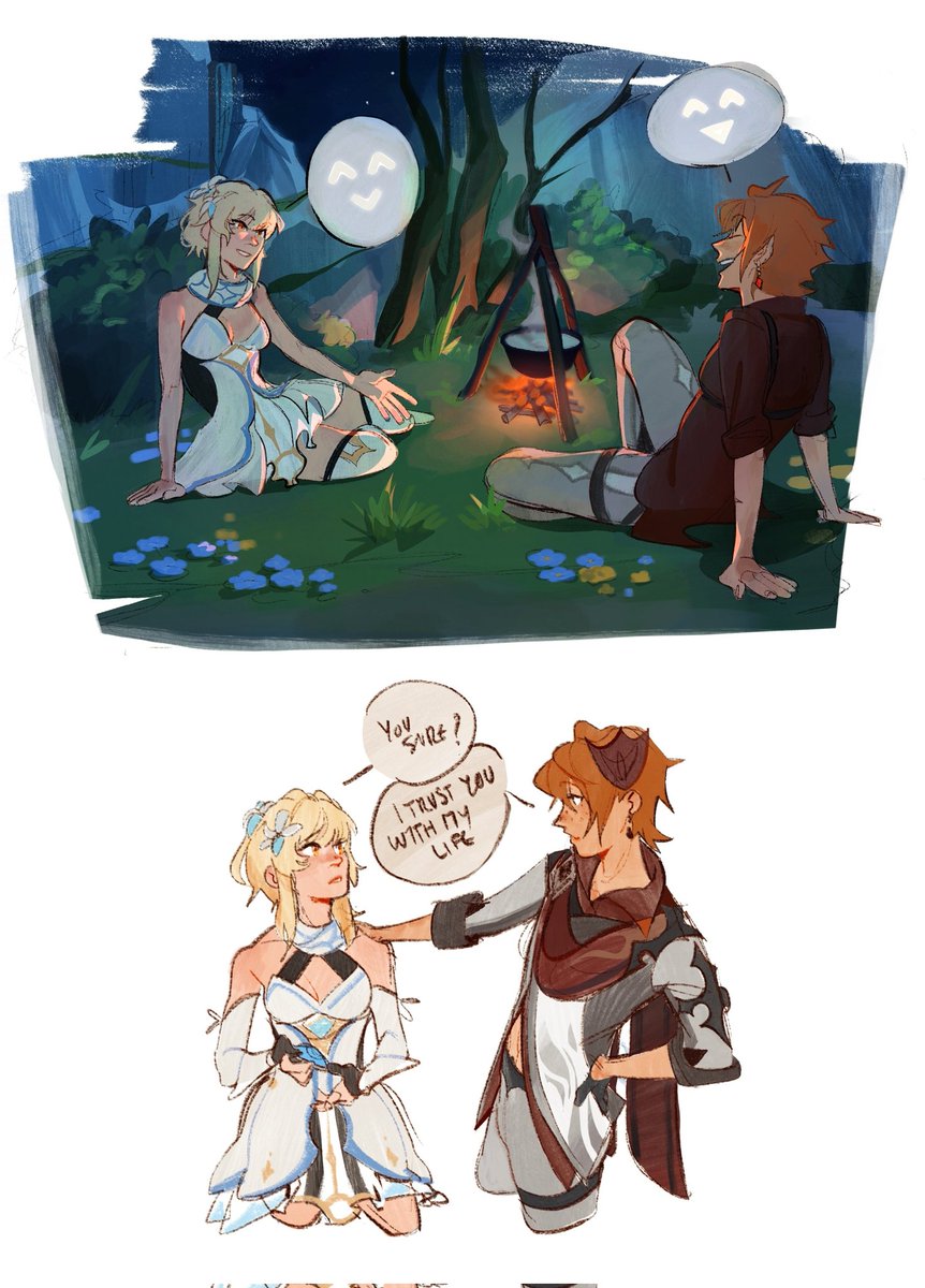 duhaeriss's tweet photo. childe and lumine care about each other sm its unreal #chilumi https://t.co/TWbqlI0xqA