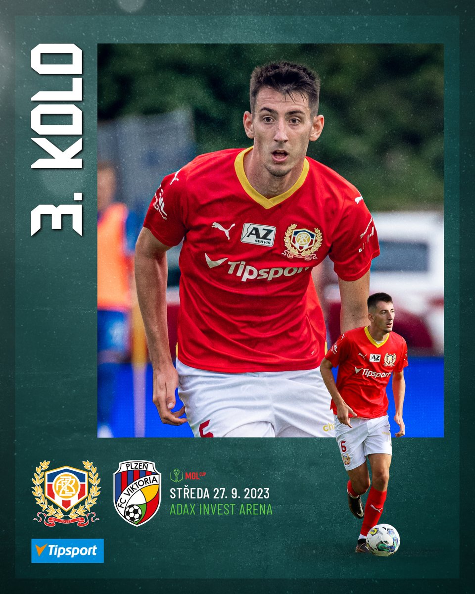 FCZbrojovkaBrno's tweet photo. 📆 Ve 3. kole 🏆 @MOL_Cup nám los určil jako soupeře @fcviktorkaplzen, po třech letech a deseti zápasech se představíme doma!
Úředním termínem 3. kola je 27. září, o přesném datu budeme informovat po dohodě klubů.
#BRNPLZ #mocup https://t.co/rO7n7tPB1m