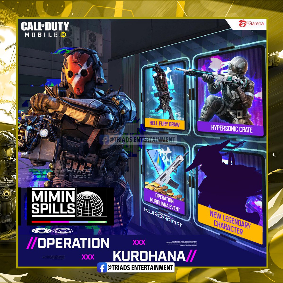 _triadsent's tweet image. The official poster of the next new items of the game.
#triadsentertianment
#codmupdates