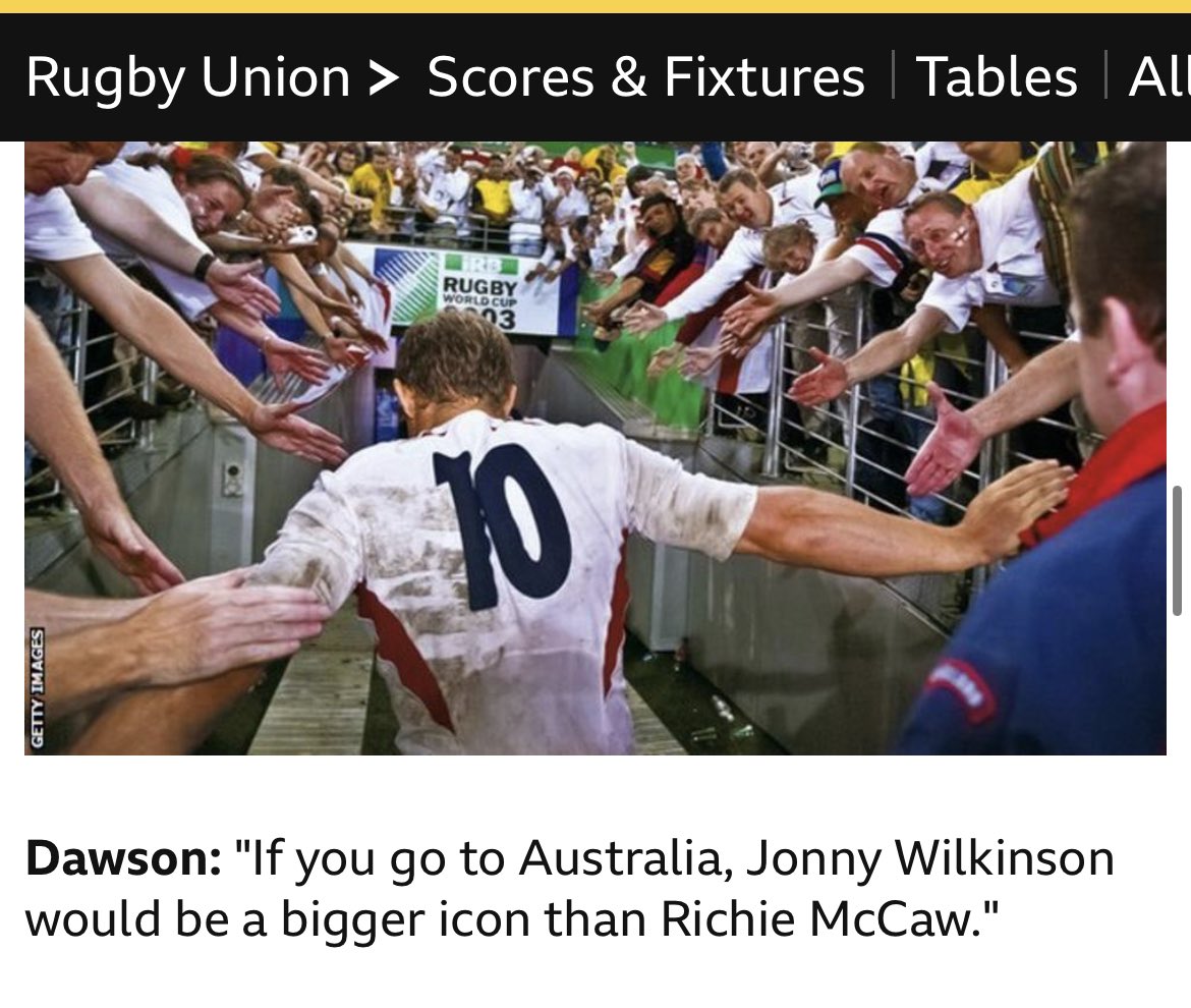 AllSportsCam's tweet photo. Hahaha this is 100% not true, so clearly biased (&amp; ill informed) it hurts to take you seriously  @matt9dawson. For 1, JW is synonymous down under with boring goal kicking rugby 🥱 . 2, Several @AllBlacks are more iconic - Dan Carter, Zinzan Brooke, King Carlos Inga etc.
#FakeNews https://t.co/2QqaafSc8O