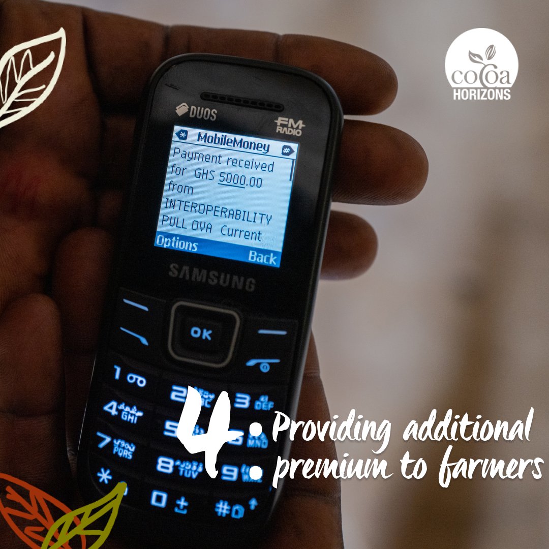 100% of our cacao beans are supporting sustainable cacao sourcing and we partner with the @cocoa_horizons Foundation to reach our sustainability commitments.
Cocoa Horizons' approach focuses on the key enablers for farmers to prosper.
>Discover more cocoahorizons.org/impact