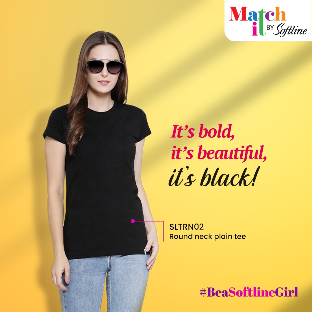 Life is too short to wear boring outfits!

Create a bold statement with #Softline round neck plain black tee because black never goes out of style.

softlinegirl.com

#BeASoftlineGirl #PlainBlackTee #RoundNeck #BlackTee #Tees #BlackIslove #ForeverInStyle #ShopToday