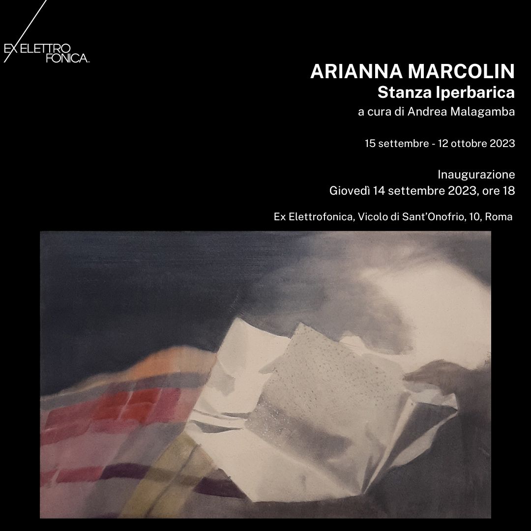 Inaugurazione! 14 settembre 2023, ore 18 #ariannamarcolin #exelettrofonica #contemporaryrome #14settembre2023